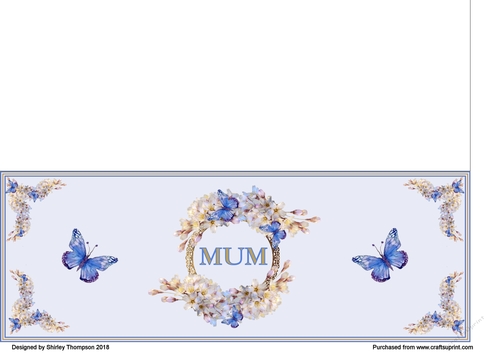 Large blue DL card