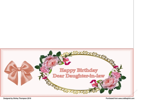 Peach DL card (Daughter-in-law)