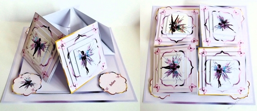 I believe in fairies quad easel card.