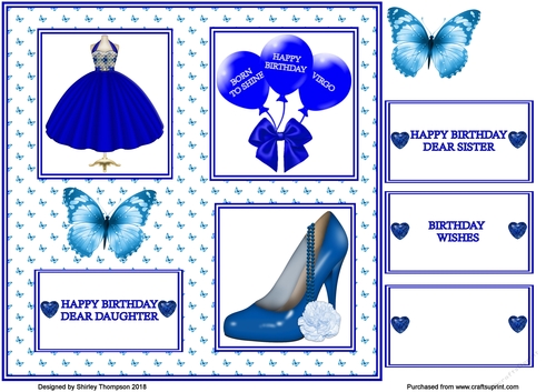 Sappire Virgo ladies 8 x 8 card front