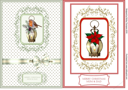 2 A5 Christmas card fronts