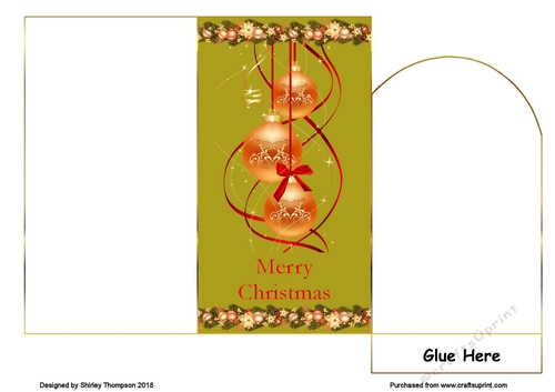 Christmas baubles money wallet