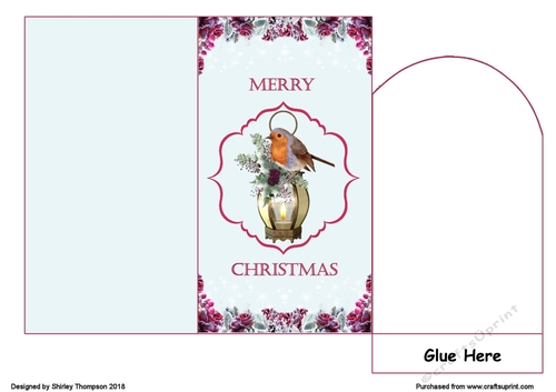Robin Christmas lantern money wallet