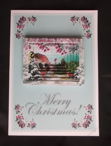 A5 pale blue tunnel card front