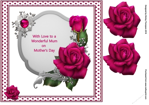 8 x 8 Mothers Day card front