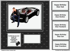 8 x 8 dream car quick card front