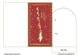 Santas sleigh money wallet (Red).