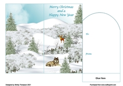 Winter scene money wallet