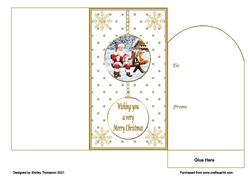 Santa & friends bauble money wallet