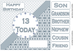 8 x 8 teenage boy quick card front