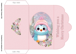 Cute baby penguin money wallet