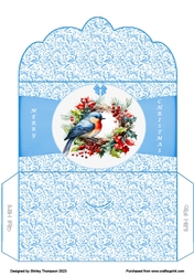 Robin wreath money wallet
