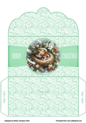 Mother robin & chicks money wallet