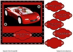 7 x 7 red audi quick card front.