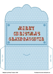 Santa alphas money wallet (Blue).