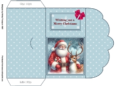 Santa & reindeer money wallet