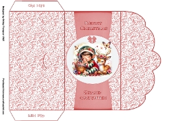 Sleeping elf scalloped edged money wallet (Grand-daughter).