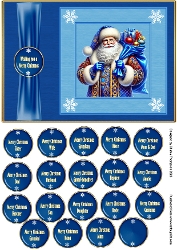 A5 Santa quick card front.