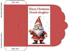Red gnome money wallet (Grand-daughter).