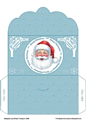 Starry night Santa money wallet.