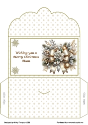Large bow & baubles money wallet (Mum).