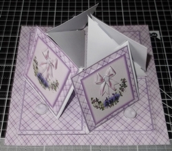 Pansy quad easel card kit