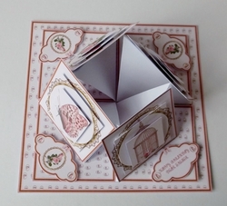 Ladies quad easel birthday card.