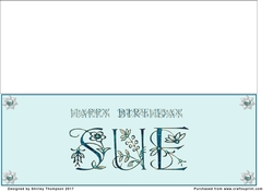 Large DL name card (Sue)