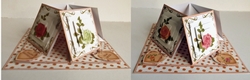 Budding roses quad easel card