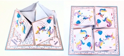 Magical unicorns quad easel card for daughter, sister, grand-daughter or niece.