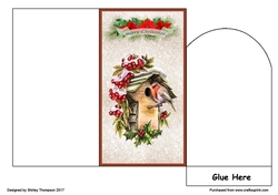 Christmas robin money wallet.