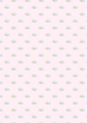 A4 pink backing paper with a baby girl on a cloud.