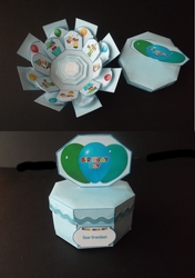Birthday boy exploding box card