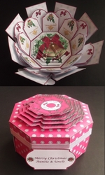 Christmas bells exploding box card