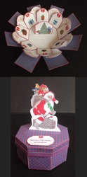 Santa exploding box card