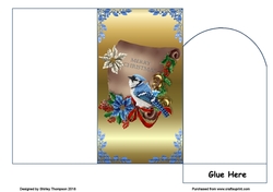 Christmas scroll money wallet
