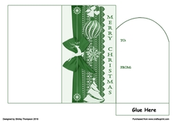 Green border money wallet