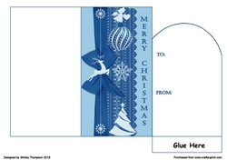 Blue border money wallet