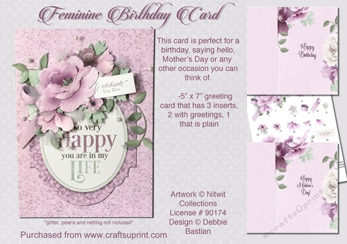 Feminine Birthday Card