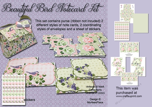 Beautiful Bird Notecard Set