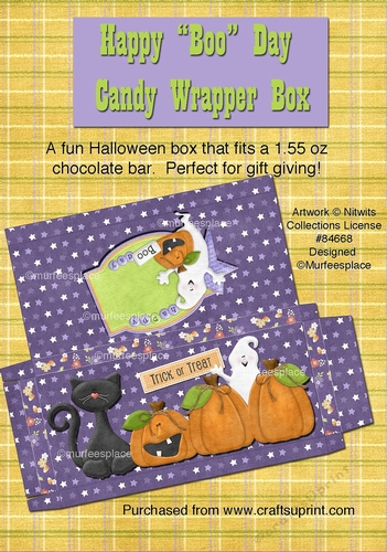 Happy Boo Day Candy Wrapper Box