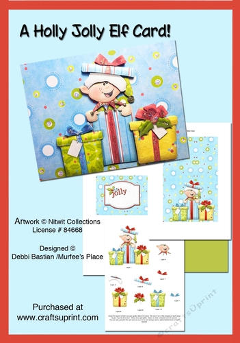 A Holly Jolly Elf Card