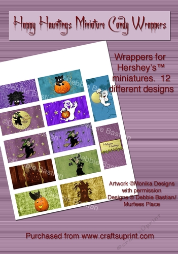 Happy Hauntings Miniature Chocolate Bar Wrappers