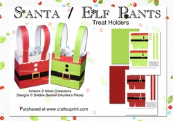 Santa / Elf Pants Treat Holders