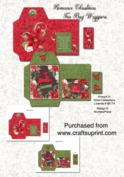 Romance Christmas Tea Bag Wrappers