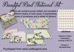 Beautiful Bird Notecard Set