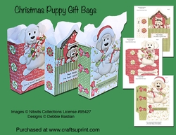 Christmas Puppy Gift Bags