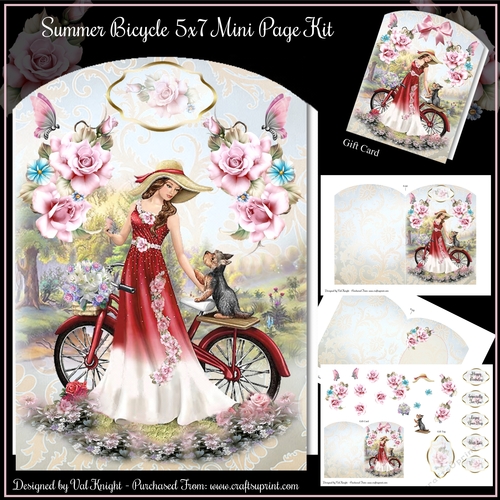 Summer Bicycle 5x7 Mini Page Kit
