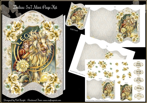 Leo Zodiac 5x7 Mini Page Kit 