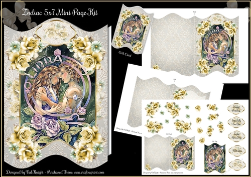 Libra Zodiac 5x7 Mini Page Kit